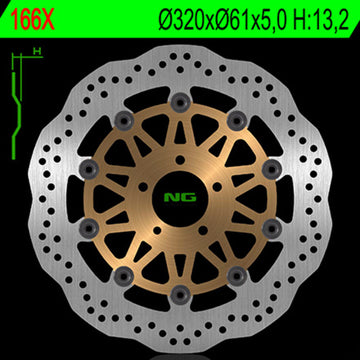 Kawasaki Zx 12 R [NG BRAKE DISC] - Wave flydende bremseskive