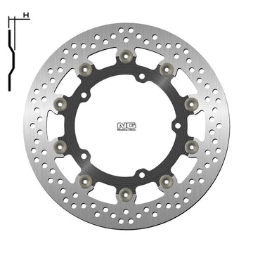 Yamaha Fz 600 S Fazer [NG BRAKE DISC] - rund flydende bremseskive