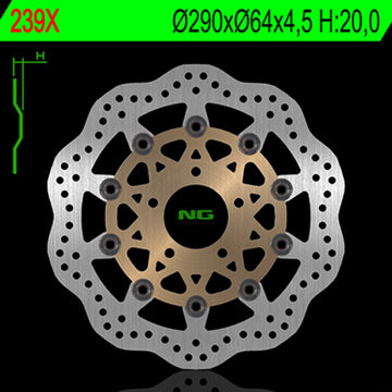 Suzuki Gsx 600 [NG BRAKE DISC] - Wave flydende bremseskive