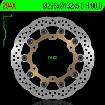 Yamaha Xvs 1100 [NG BRAKE DISC] - Wave flydende bremseskive