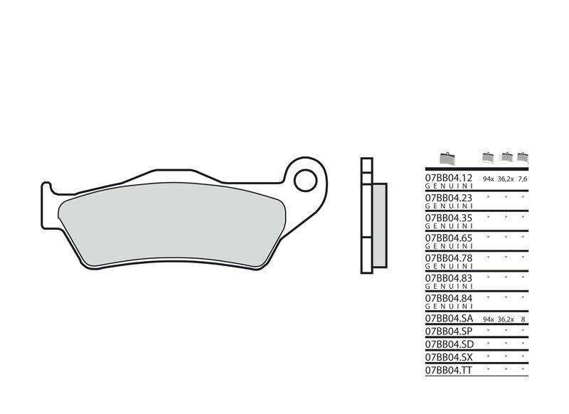 Husqvarna Te 610 [Brembo] - Bremseklodser