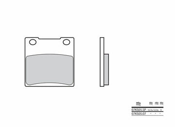 Suzuki RG 250 Gamma [Brembo] - Brembo Street Sintermetal Brake Pads