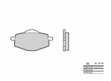 Yamaha TT 600 59X [Brembo] - Bremseklodser