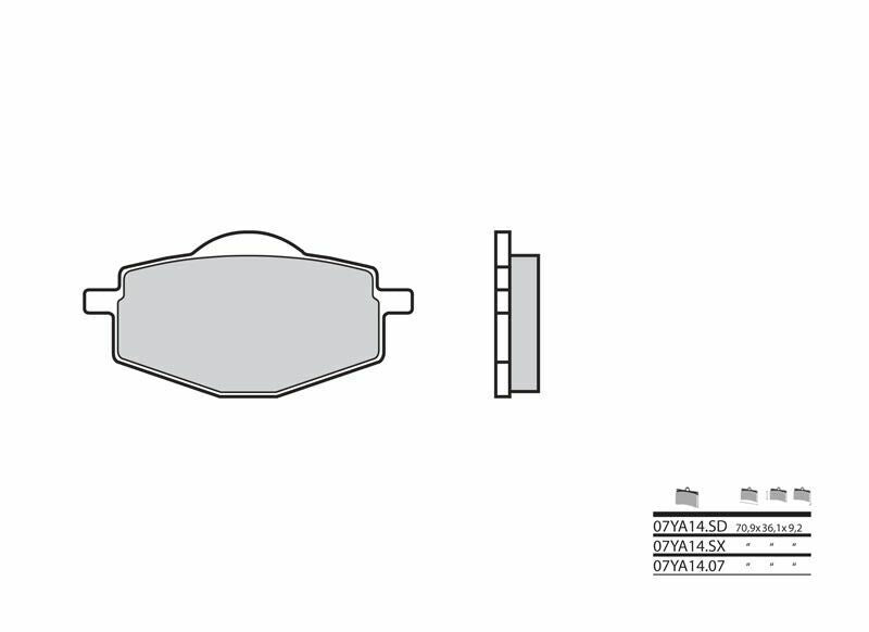 Yamaha TT 600 [Brembo] - Bremseklodser