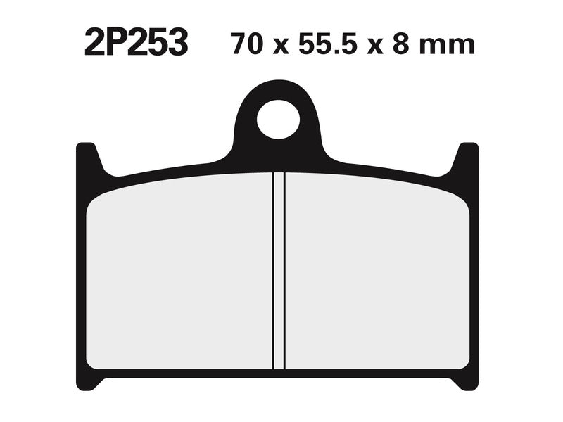 Triumph Sprint Rs [NISSIN] - Street/Off-Road sintrede metal bremseklodser - 2P-253ST