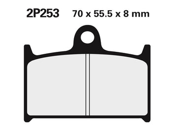 Triumph Sprint Rs [NISSIN] - Street/Off-Road sintrede metal bremseklodser - 2P-253ST