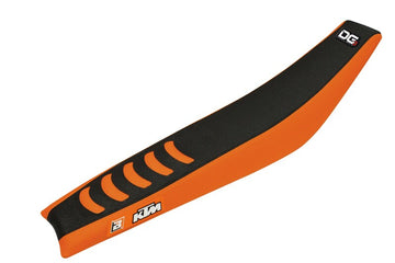Ktm 520 Exc [BLACKBIRD] - Sædebetræk Blackbird Double Grip 3 sort/orange KTM