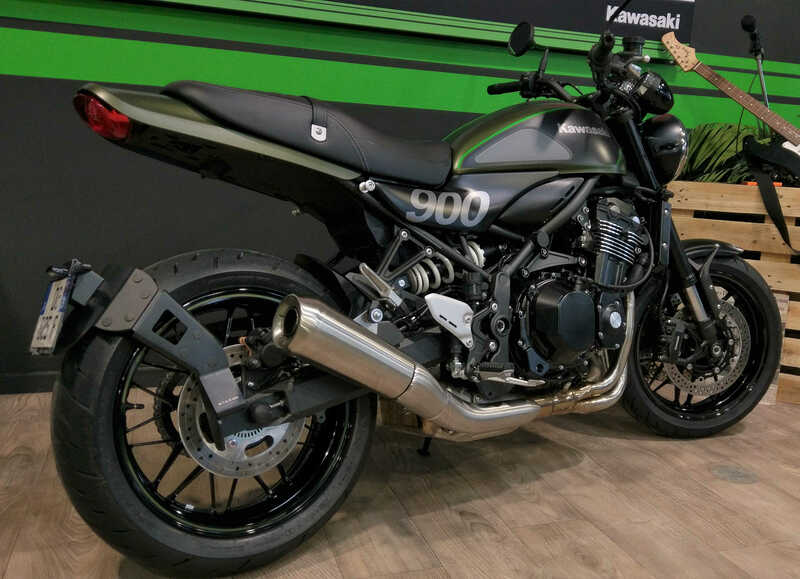 Kawasaki Z 900 Rs Se [ACCESS DESIGN] - nummerpladeholder i hjulhøjde sort Kawasaki Z900RS