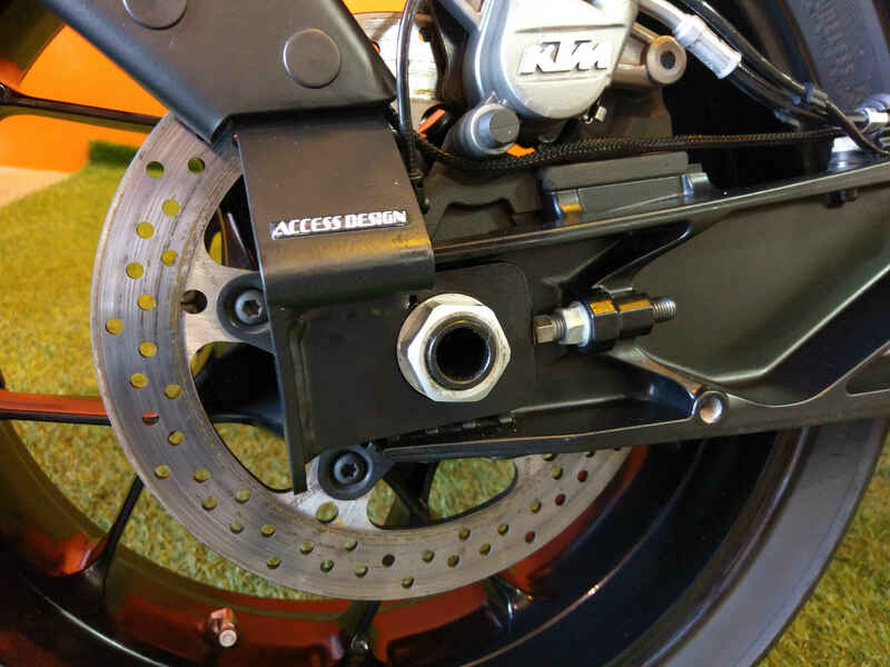 Ktm Duke 790 [ADGANGSDESIGN] - Nummerpladeholder i hjulhøjde sort KTM Duke 790/890