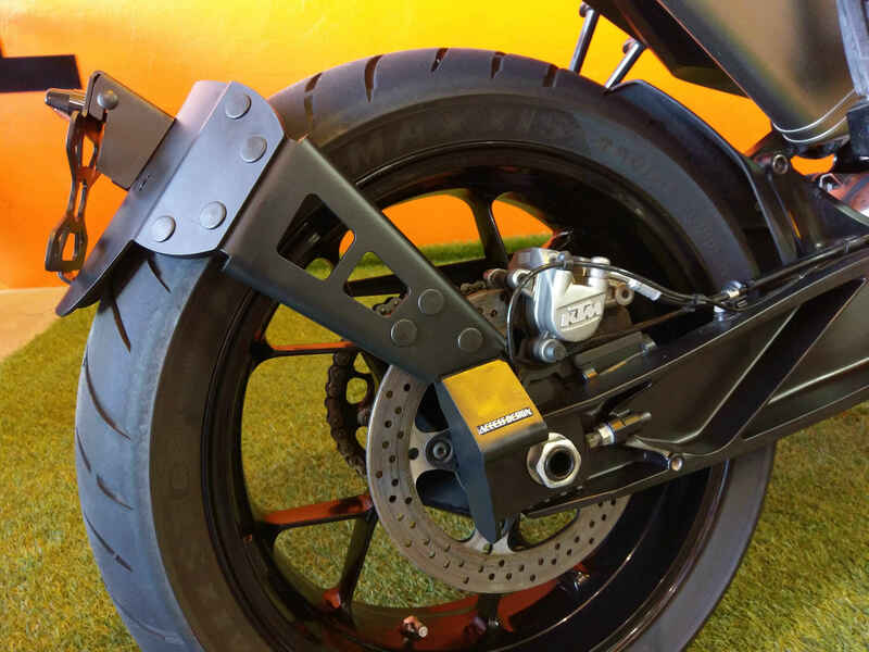 Ktm 890 Duke R [ACCESS DESIGN] - nummerpladeholder i hjulhøjde sort KTM Duke 790/890