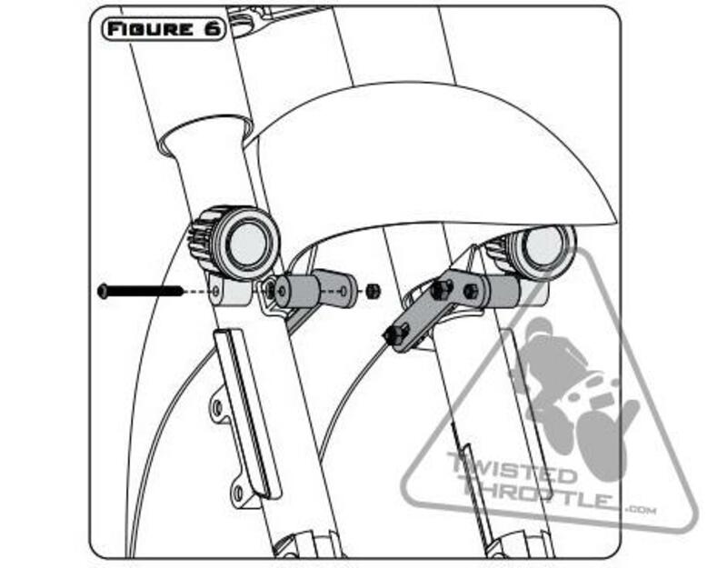 Honda Vt 750 C2 [DENALI] - Belysningsbeslag Honda Cruisers