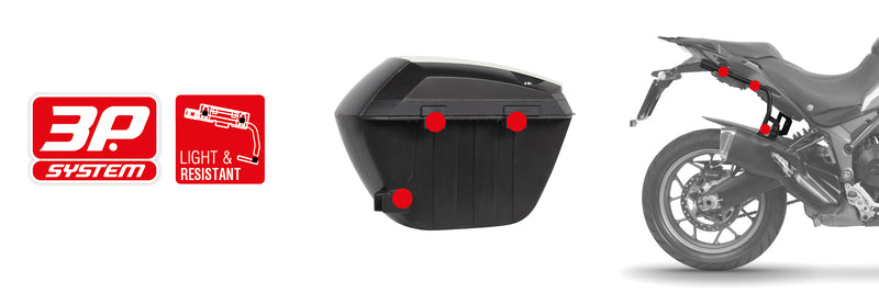 Honda Forza 750 [SHAD] - SH23 sidekasse sort 5kg 23L