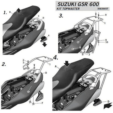 Suzuki Gsr 600 [SHAD] - Top Master monteringssæt - Suzuki