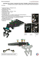 Triumph Thruxton 1200 [ACCESS DESIGN] - nummerpladeholder hjulkasse sort Triumph Thruxton 1200