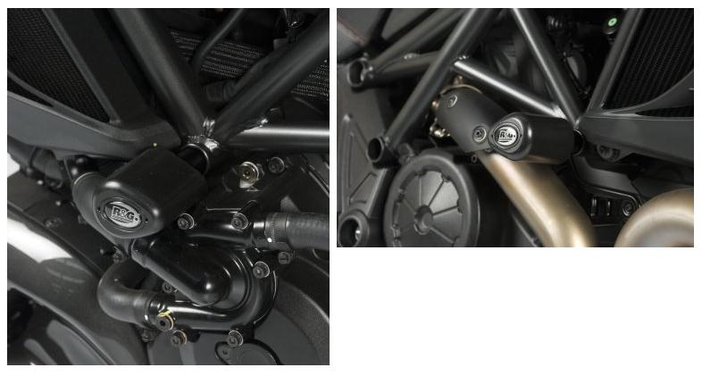 Ducati Diavel 1200 Cromo [2012-2013] - Aero Crash Protectors Sort Ducati Diavel