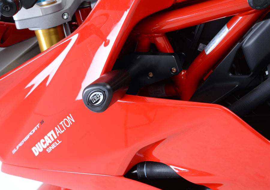 Ducati SuperSport S [2017-2024] - Aero crash puder sort med huldæksel Ducati Supersport
