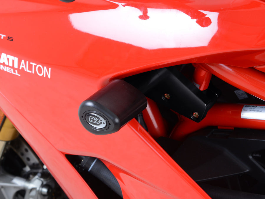 Ducati SuperSport S [2017-2024] - Aero crash puder sort med huldæksel Ducati Supersport