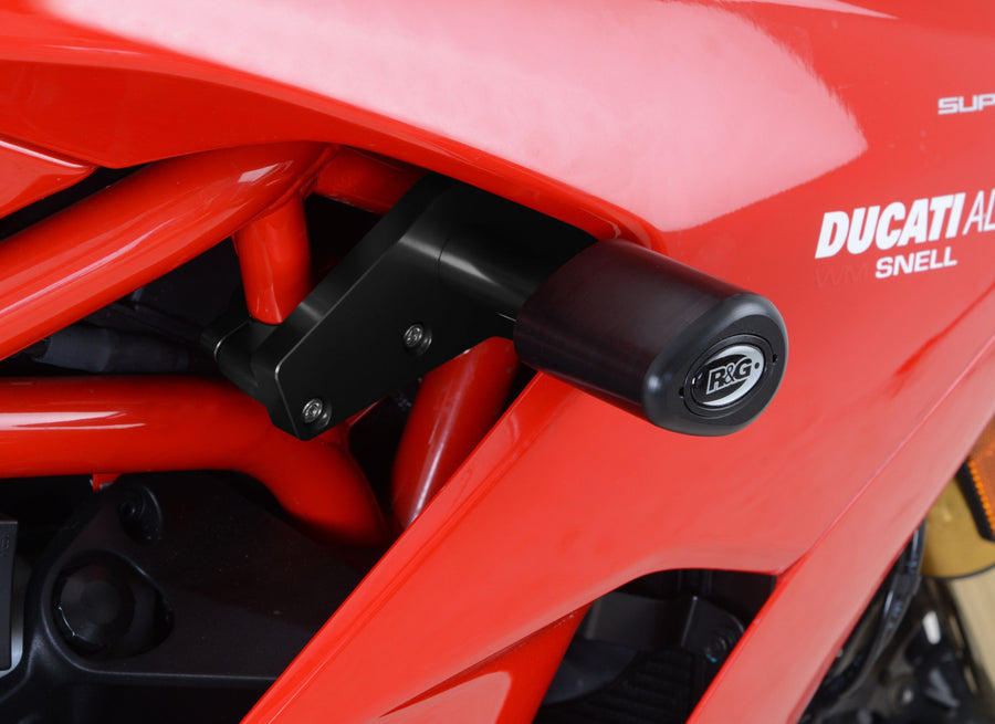 Ducati SuperSport S [2017-2024] - Aero crash puder sort med huldæksel Ducati Supersport