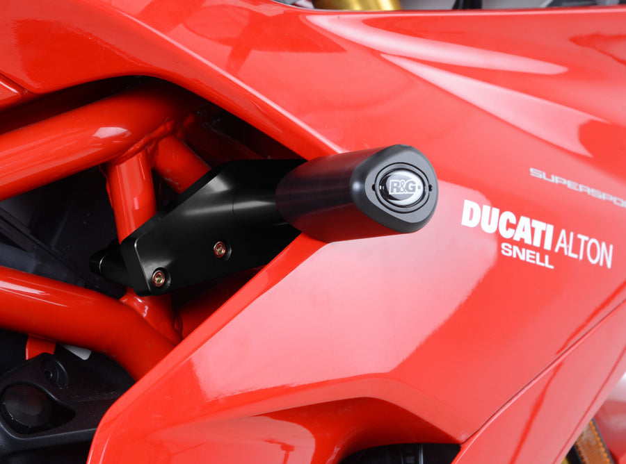 Ducati SuperSport S [2017-2024] - Aero crash puder sort med huldæksel Ducati Supersport