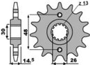 Honda CBX 750 F [PBR] - Standard stålpinion foran-1