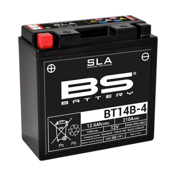 Yamaha Fzs 1000 Fazer [BS BATTERI] - SLA vedligeholdelsesfri batterifabrik aktiveret - BT14B-4