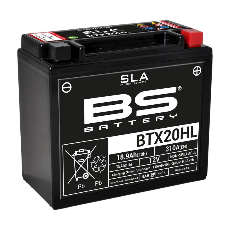 Harley Davidson Fxdrs 114 [BS BATTERY] - SLA vedligeholdelsesfri batterifabrik aktiveret - BTX20HL