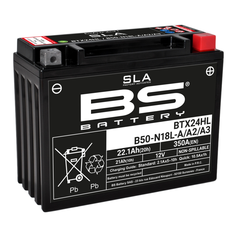 Ktm Er 600 [BS BATTERI] - SLA-vedligeholdelsesfri batterifabriksaktiveret - BTX24HL/B50-N18L-A/A2/A3