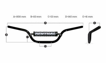 Gasgas Sm 700 [RENTHAL] - Fatbar 822 KTM Lavt styr - 0