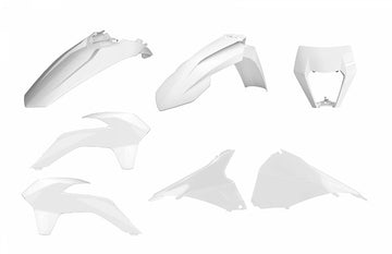KTM 300 EXC [2014-2016] - Enduro Restyling Plastik-Kit Weiß KTM EXC