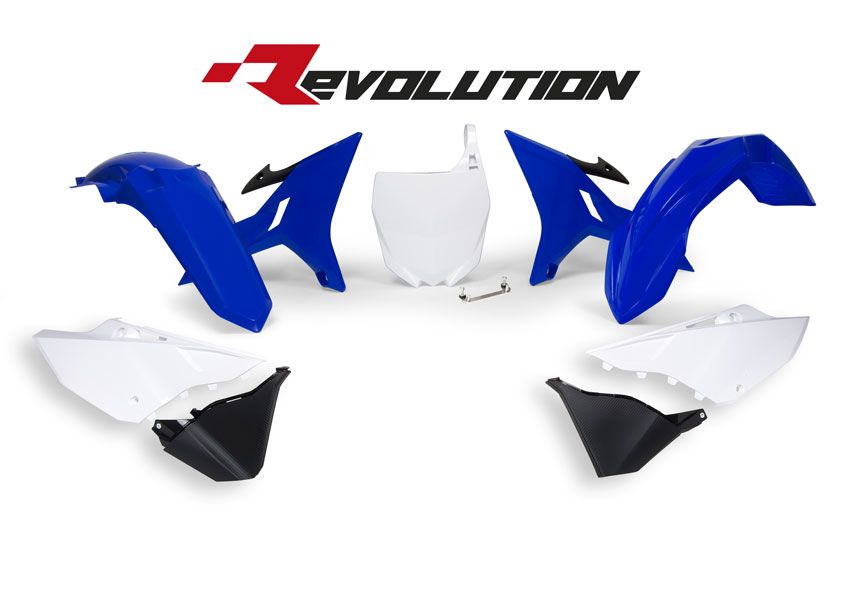 Yamaha YZ 125 (CE 16) [2006-2021] - Revolution Ersatz-Plastik-Kit Blau/Weiß Yamaha YZ125/250