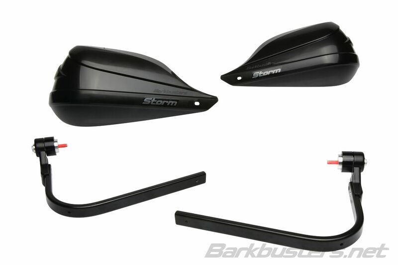 Kawasaki Z 900 [BARKBUSTERS] - Storm Hanguads Sæt Single Point Clamp Mount-styrende sort