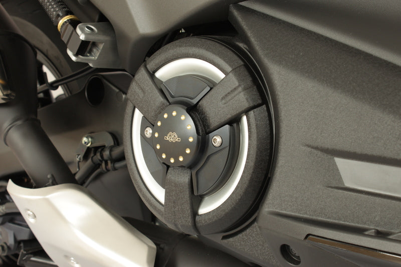 Yamaha T-Max 560 Tech Max [GILLES] - Motordæksel (styling) sort/guld Yamaha T-Max 530/560