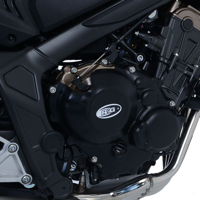 Honda CBR 650 R ABS RH01 [2021-2023] - Race Series venstre motorkasse dækselbeskytter - Sort Honda CB650R/CBR650R