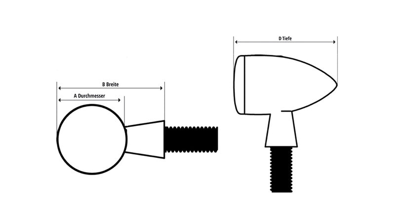 Kawasaki Z 900 ZR900F [Highsider] - LED baglys