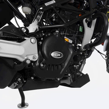 Husqvarna SVARTPILEN 125 [2021-2023] - Race Series højre krumtaphusbeskytter (kobling) - Sort Husqvarna Svartpilen 125
