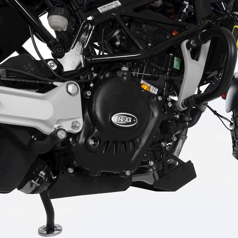 Ktm RC 125 ABS [2022-2026] - Race Series Højre Krumtaphus Cover Protector (Kobling) - Sort Husqvarna Svartpilen 125