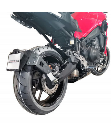 Yamaha Tracer 9 [ACCESS DESIGN] - ''Wheel Fitted'' Nummerpladeholder Sort - Yamaha MT-09 Tracer/GT