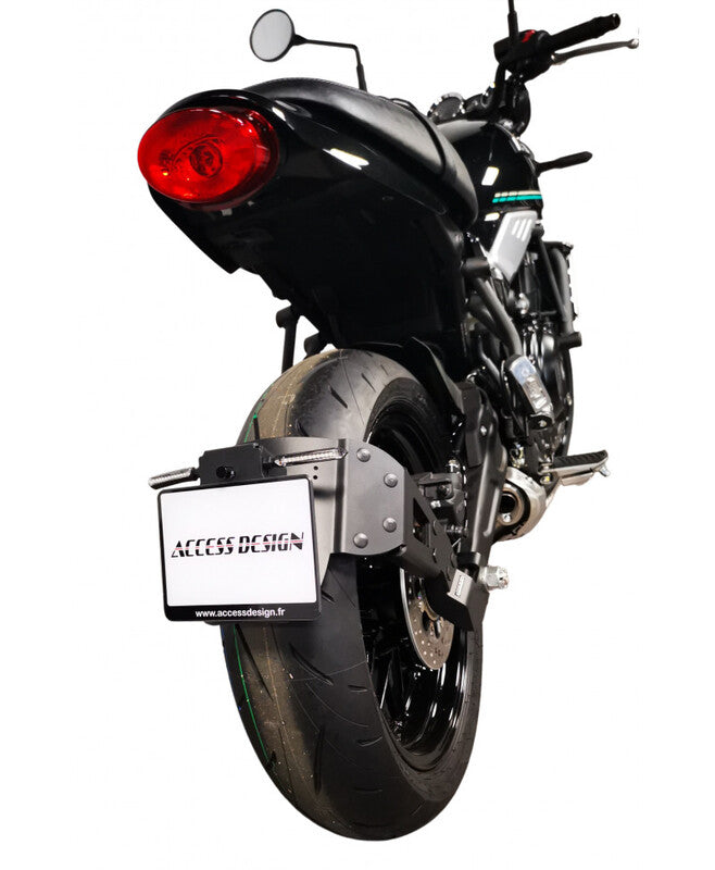 Kawasaki Z 650 [ADGANGSDESIGN] - ''Hjulmonteret'' Nummerpladeholder - Sort Kawasaki Z650RS