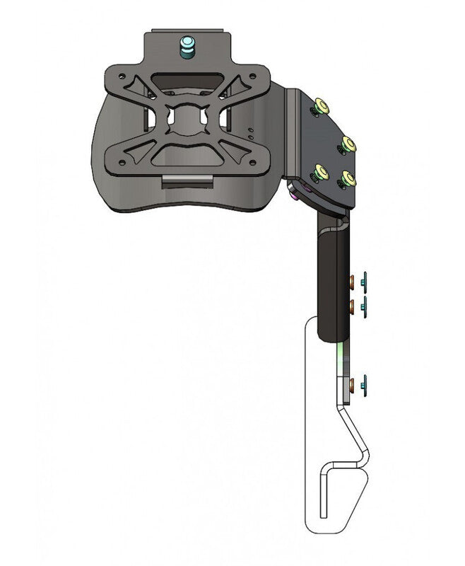 Yamaha Tracer 700 [ACCESS DESIGN] - ''Hjulmonteret'' Nummerpladeholder Sort - Yamaha MT-07 Tracer