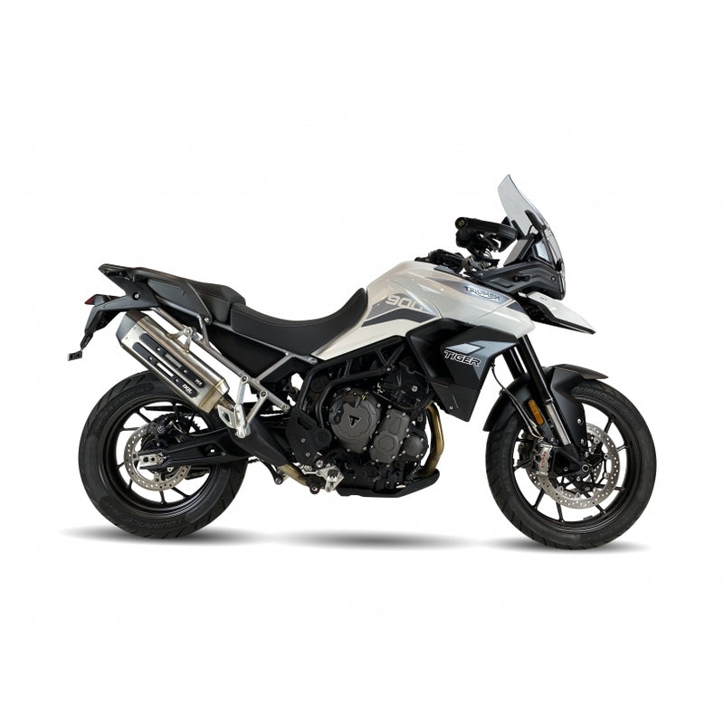 Triumph Tiger 900 Rally [IXIL] - MXT lyddæmper i rustfrit stål / endestykke sort - Triumph Tiger 900/GT/Rally - ET4066SS