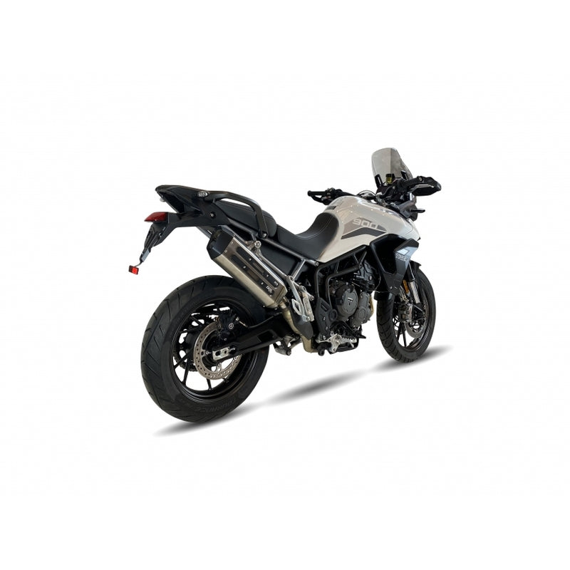 Triumph Tiger 900 Rally Pro [IXIL] - MXT lyddæmper i rustfrit stål / endestykke sort - Triumph Tiger 900/GT/Rally - ET4066SS