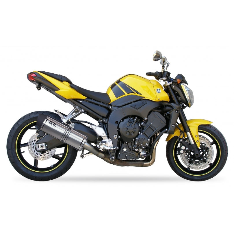 Yamaha FZ1 S FAZER ABS RN16 [2007-2012] - Hexoval Endtopf Edelstahl / Endkappe Edelstahl schwarz - OY9090VSE