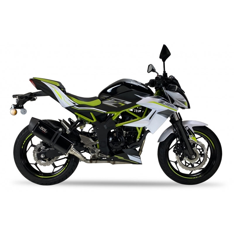 Kawasaki Ninja [IXIL] - Hexoval lyddæmper rustfrit stål sort / rustfrit stål sort - OK7037VSEB