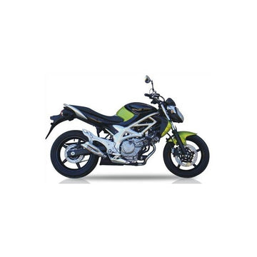 Suzuki Gladius 650 [IXIL] - Hyperlow lyddæmper i rustfrit stål / endedæksel aluminium - XS8358V