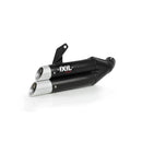 Honda CB 500 F PC45 [2013-2015] - Hyperlow Endtopf Edelstahl schwarz / Endkappe Aluminium - XH6333XB