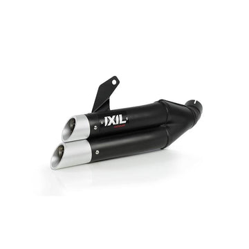 Honda CB 500 X ABS (PC 46) [2013-2016] - Hyperlow Endtopf Edelstahl schwarz / Endkappe Aluminium - XH6333XB