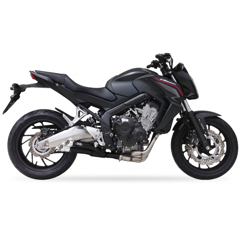 Honda Cb 650 R Neo Sports Cafe [IXIL] - Hyperlow komplet system rustfrit stål sort / poleret aluminium - XH6356XB