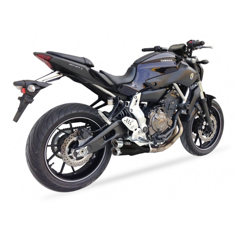 Yamaha Tracer 700 [IXIL] - Hyperlow komplet system rustfrit stål sort / poleret aluminium - XY9362XB