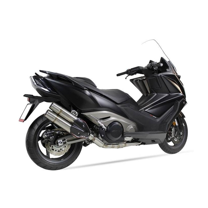 Kymco Ak 550 [IXIL] - L5X komplet system poleret rustfrit stål / poleret rustfrit stål - XK0350XS