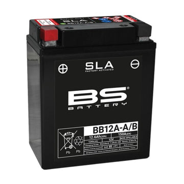 Kawasaki En 500 [BS BATTERI] - SLA batteri vedligeholdelsesfri fabriksaktiveret - BB12A-A/B FA